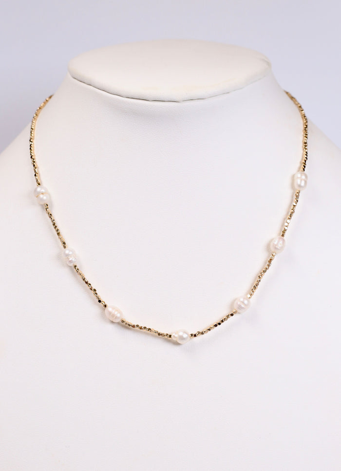Diane Necklace with Pearls GOLD