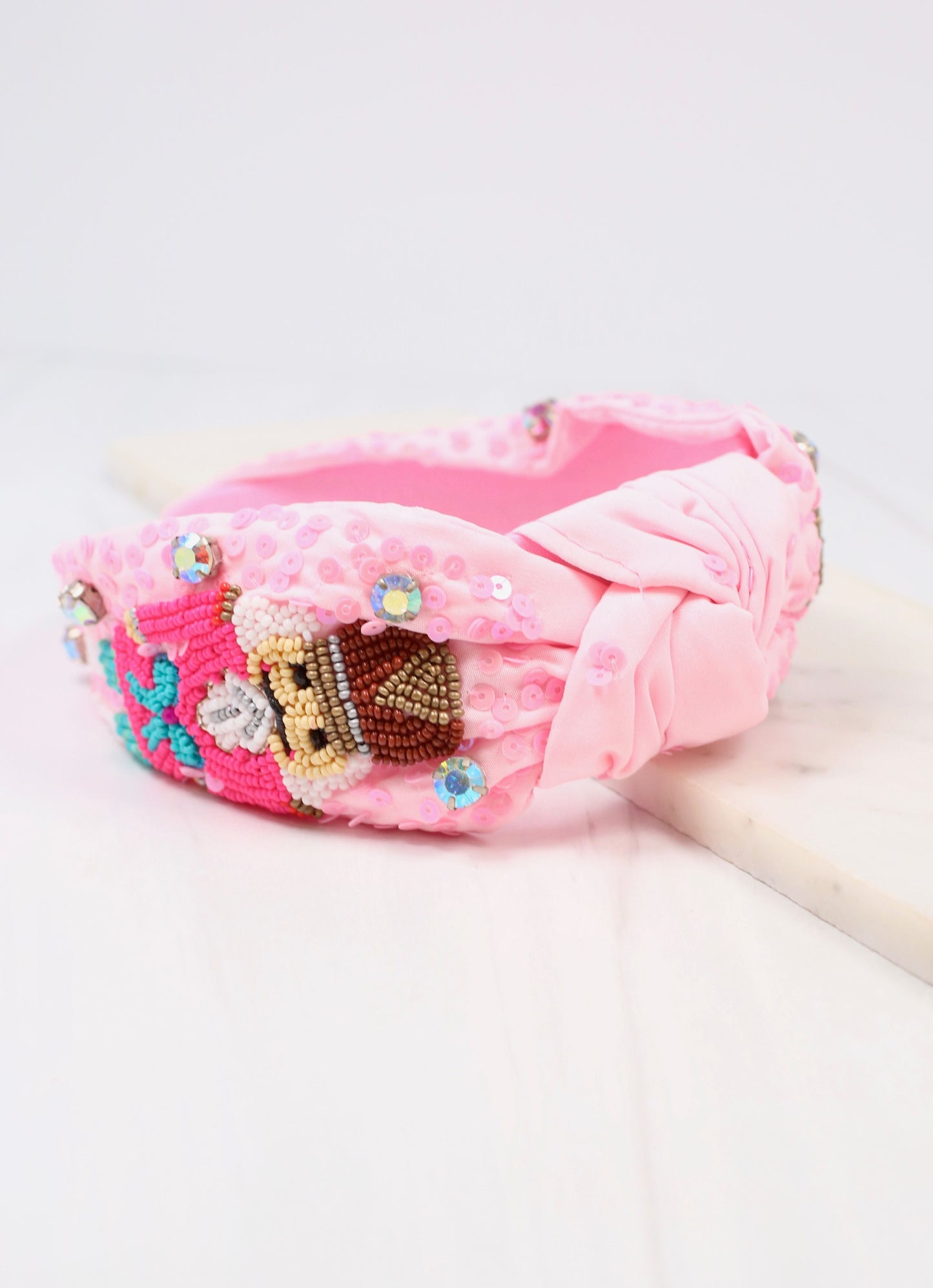 Nutcracker Sequin Headband Pink