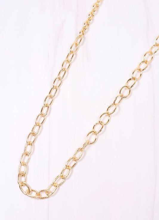 Hines Long Link Necklace GOLD