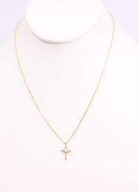 Nellie Cross Necklace GOLD