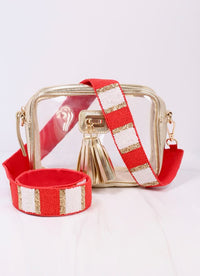 Stadium Striped Strap RED