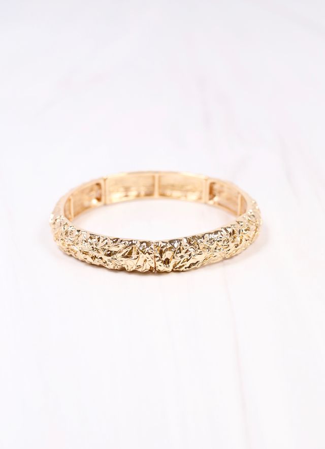 Norrington Textured Stretch Bracelet GOLD