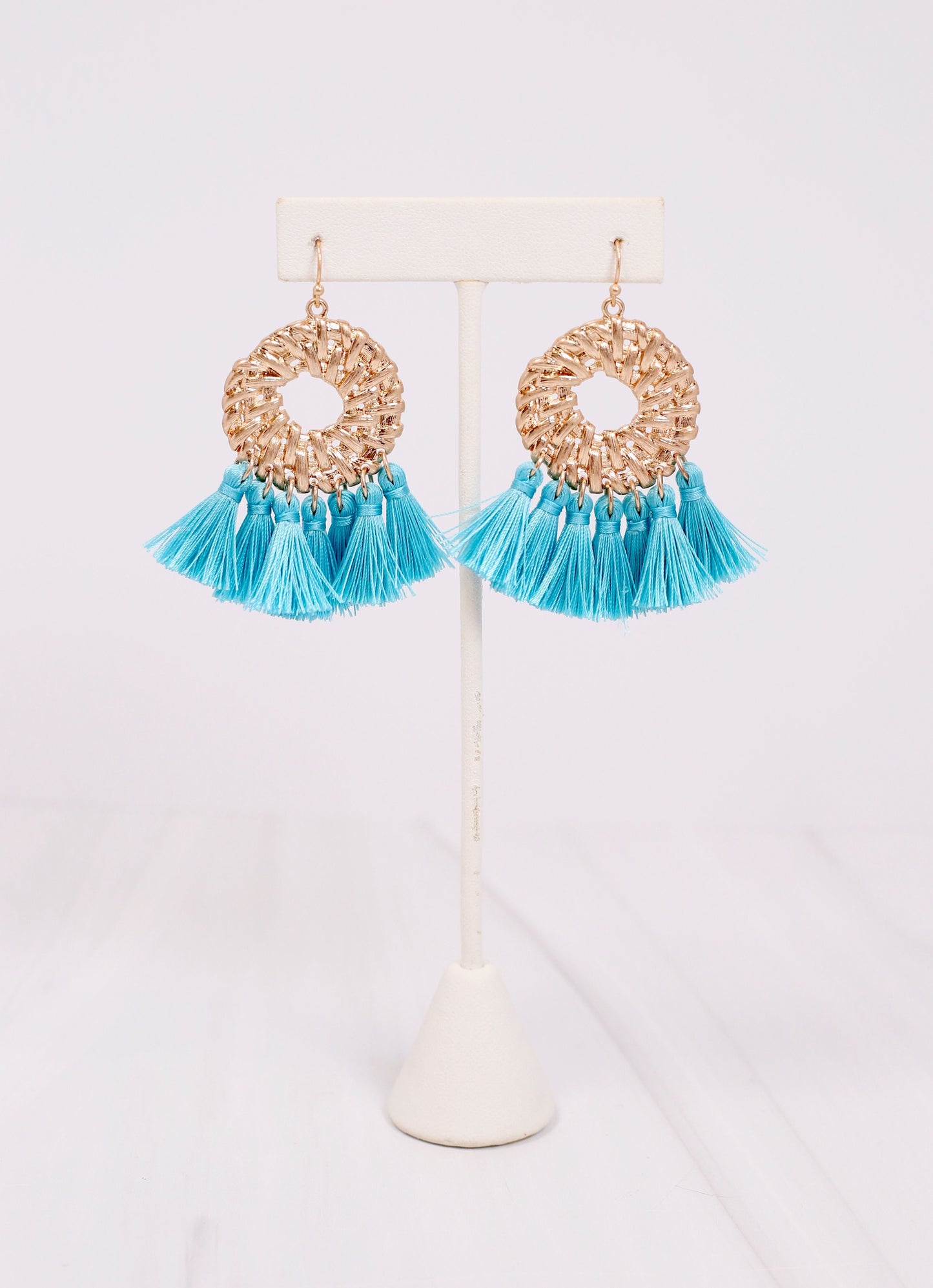 Cheshire Tassel Drop Earring TURQUOISE