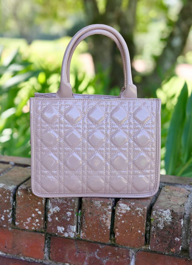 Ricky Mini Tote TAUPE PATENT LQ