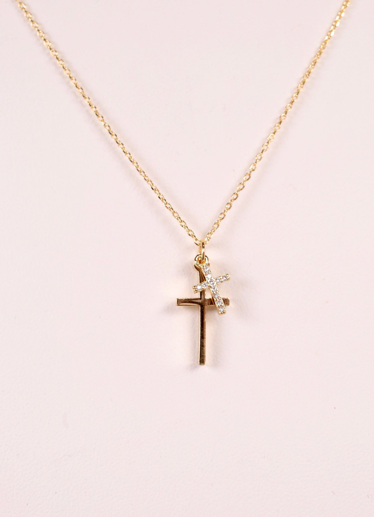 Canning Crosses Necklace GOLD