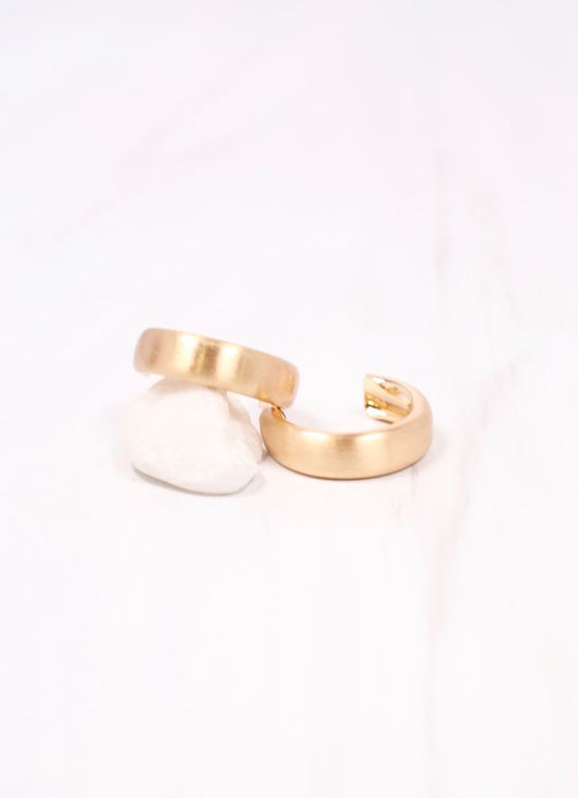 Lounsberry Hoop Earring MATTE GOLD