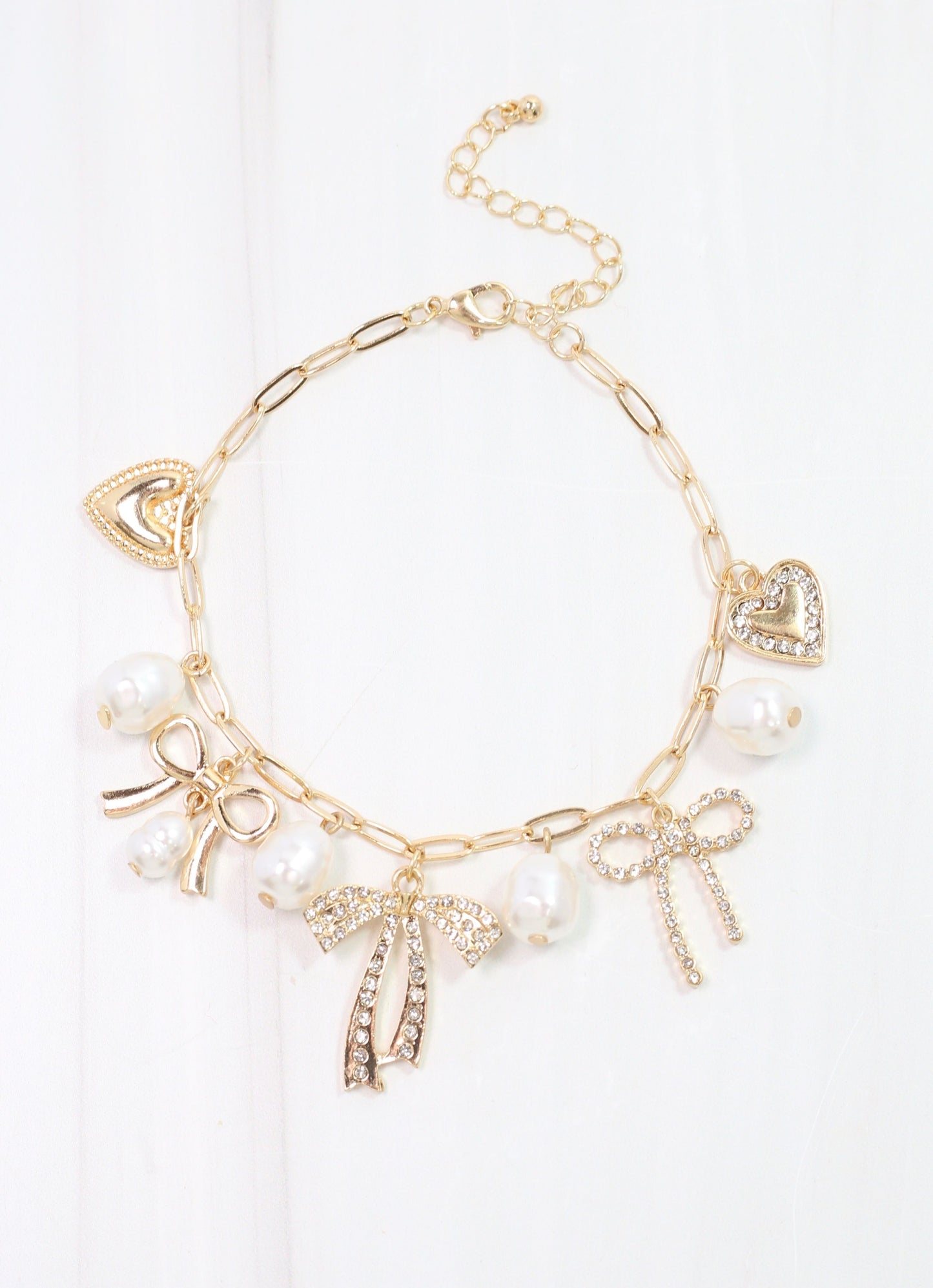 Hayley Charm Bracelet Gold