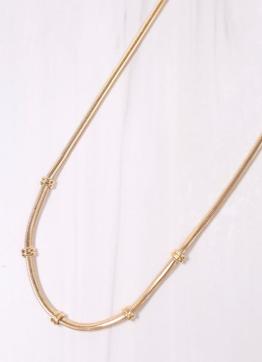 Heron Flat Chain Necklace GOLD