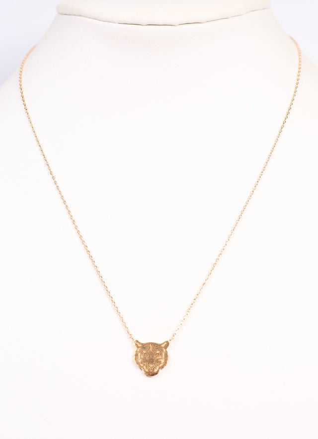 The World is a Jungle Tiger Necklace GOLD