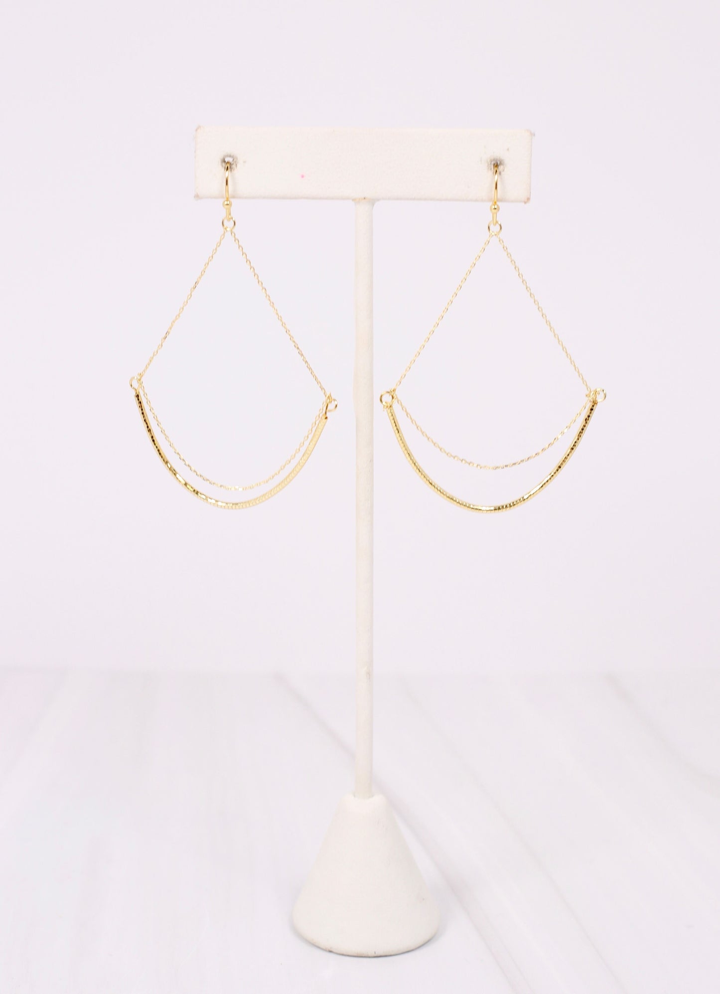 Tania Curved Bar Earring GOLD