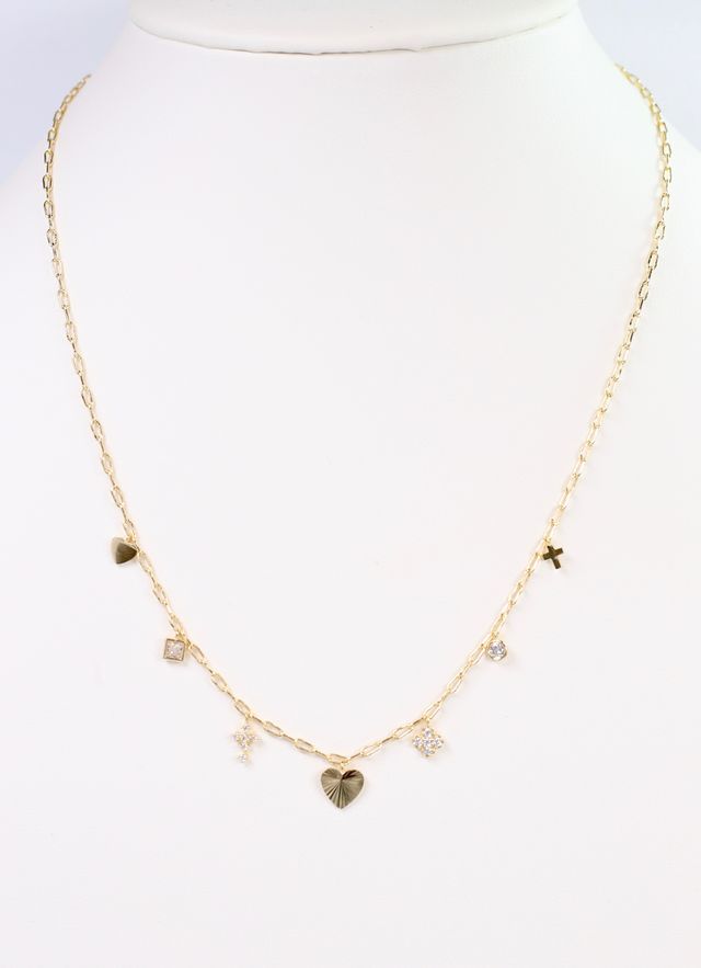 Garland Mini Charm Necklace GOLD