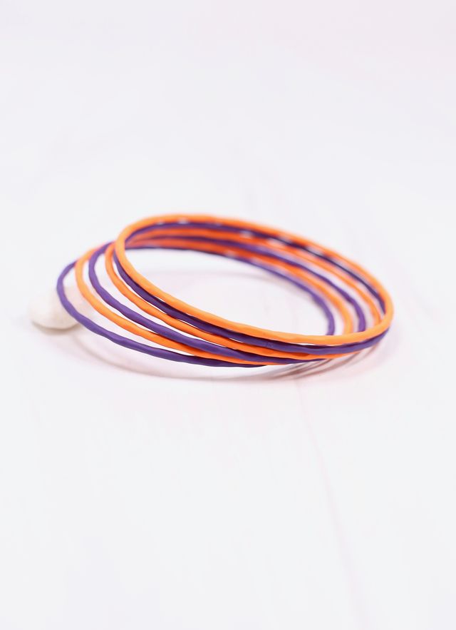 Autry Bangle Set PURPLE ORANGE