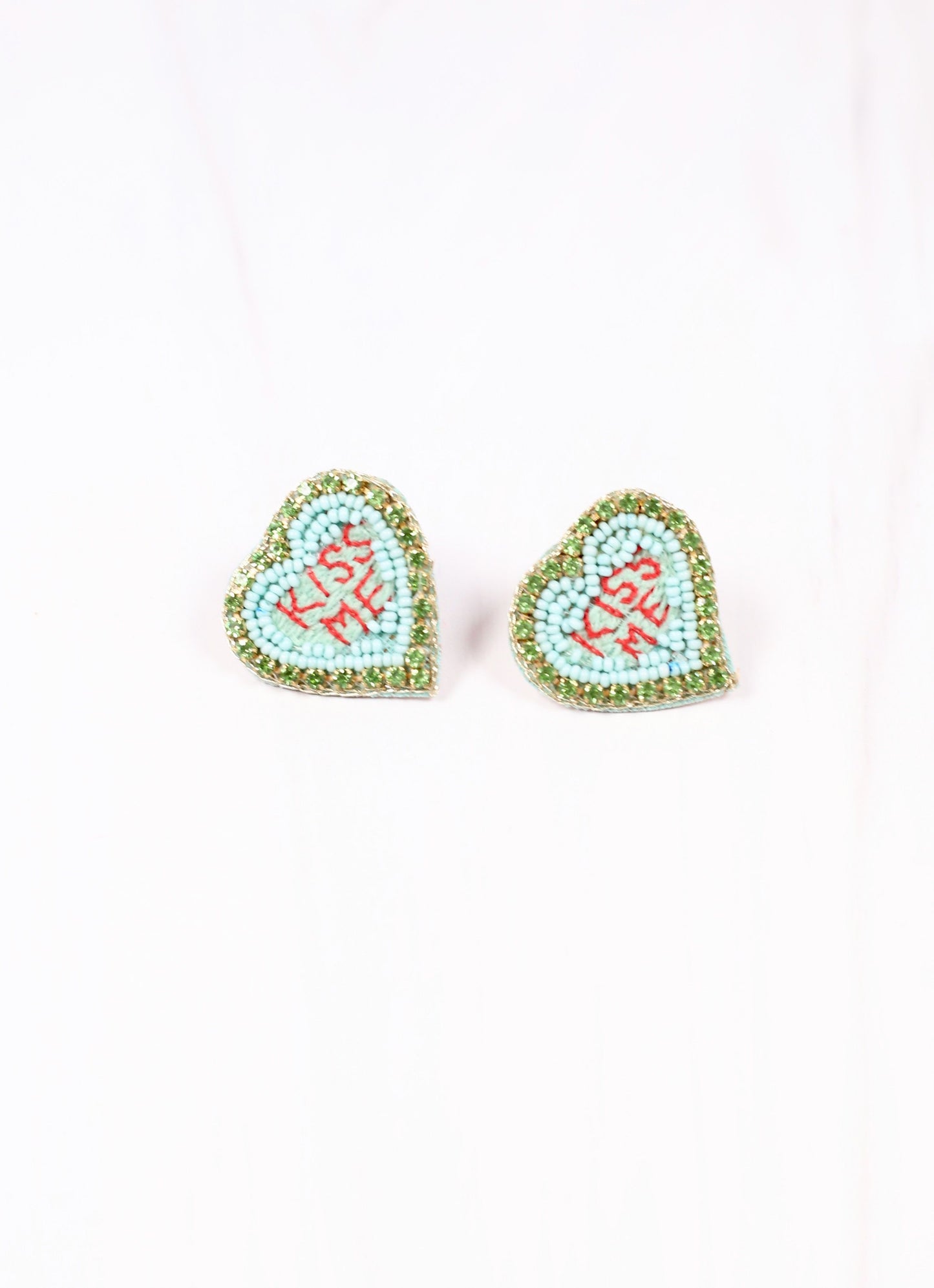 Heart Message Earring MINT