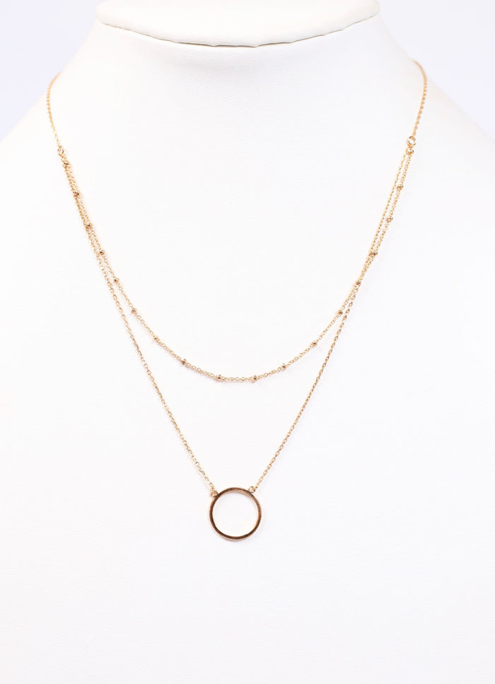 Sweet Moment Layered Necklace GOLD