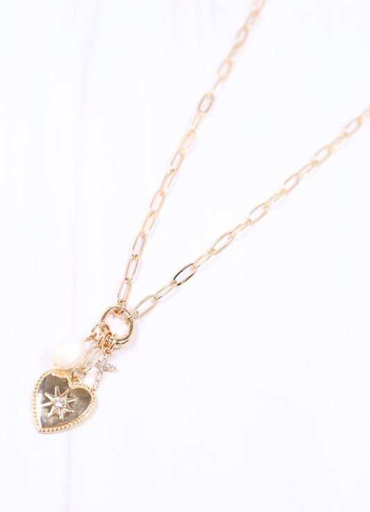 Dalton Charm Necklace GOLD