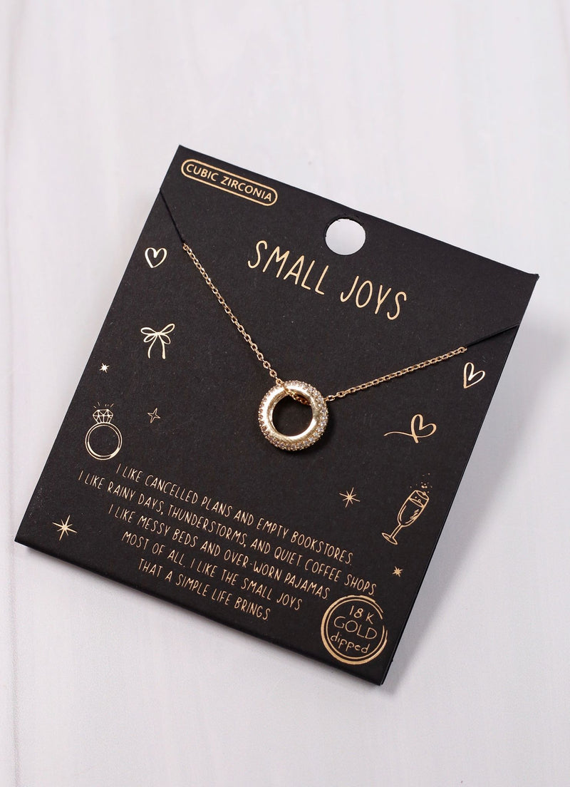 Small Joys CZ Necklace GOLD