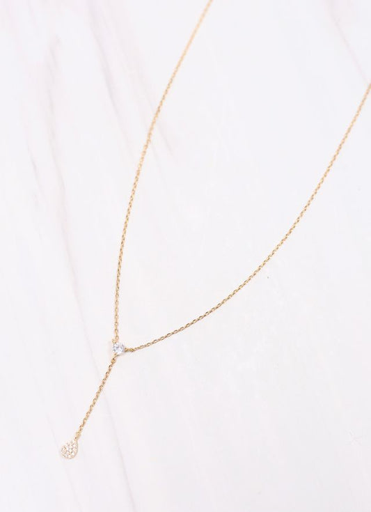 Silvey Y Necklace GOLD