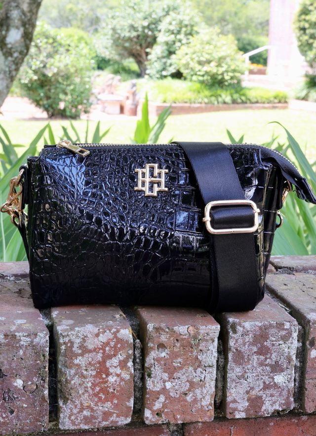 Jace Crossbody Black Patent