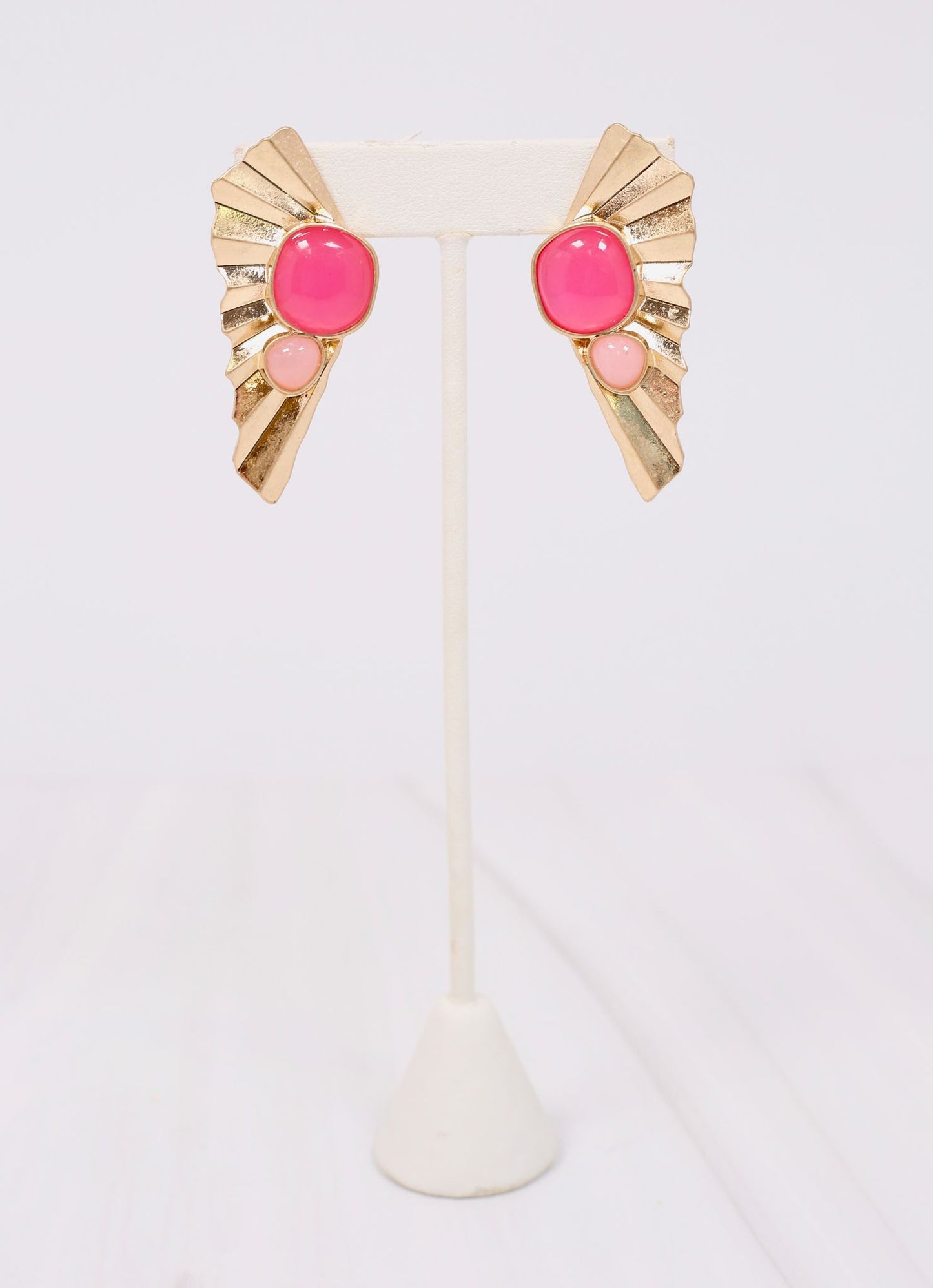 Hampshire Stone Fan Earring PINK