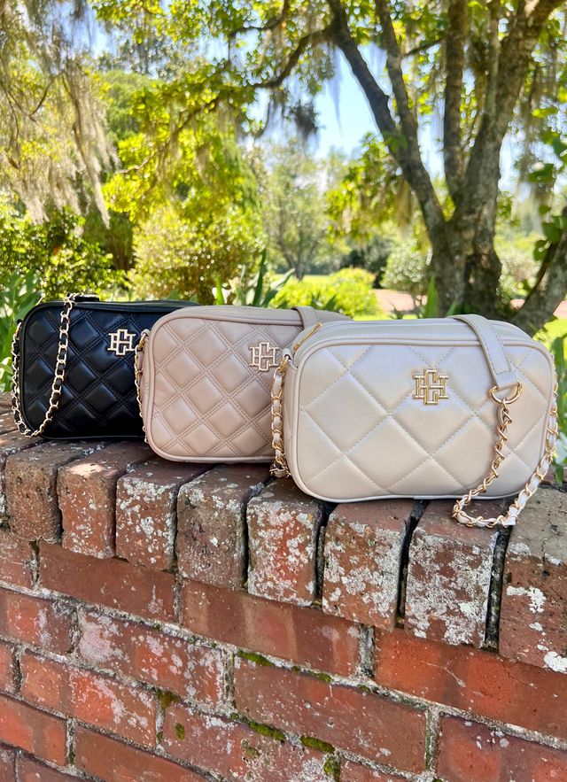 Bryce Crossbody Taupe Quilted DQ