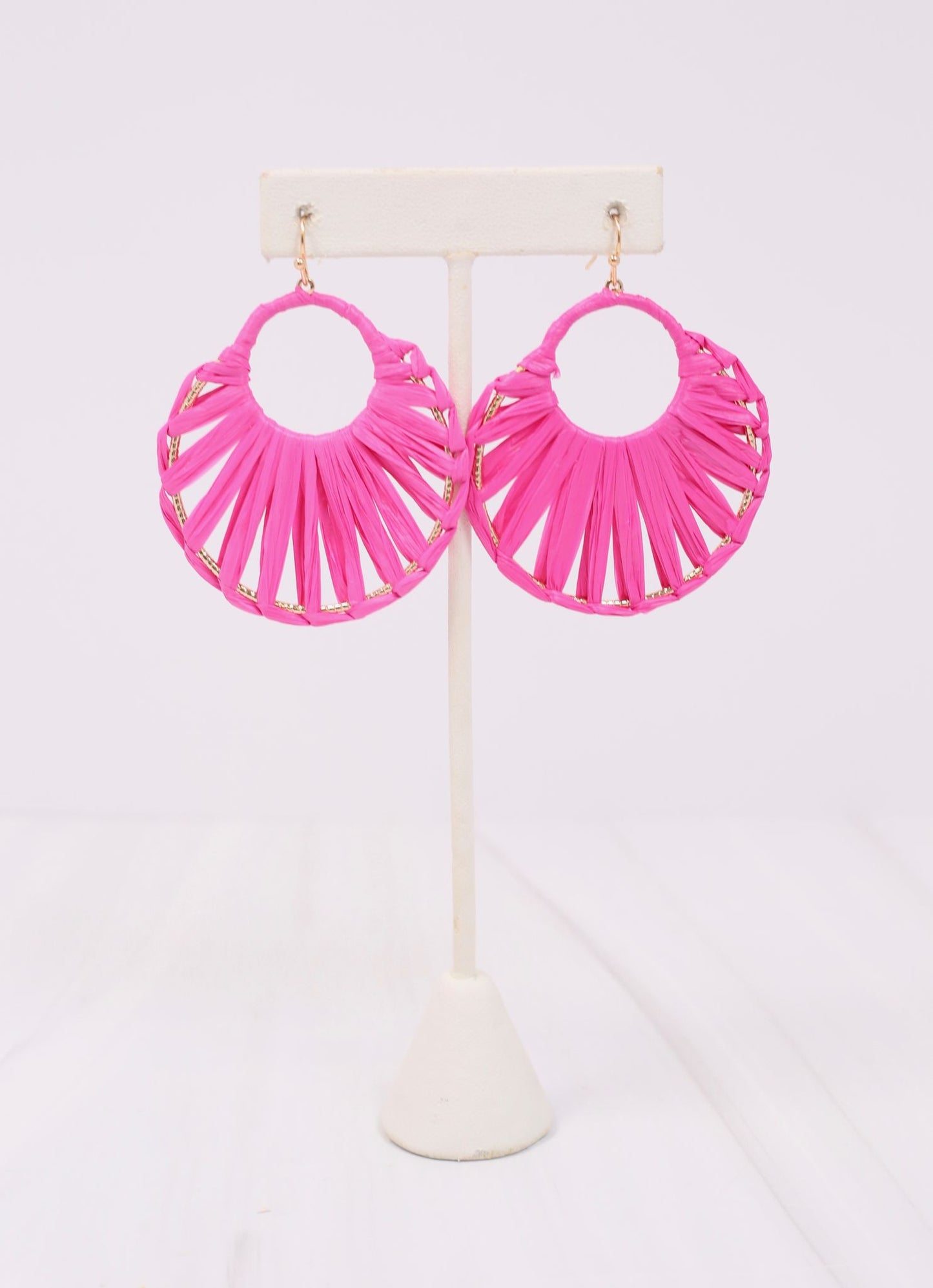 Brackley Wrapped Earring HOT PINK