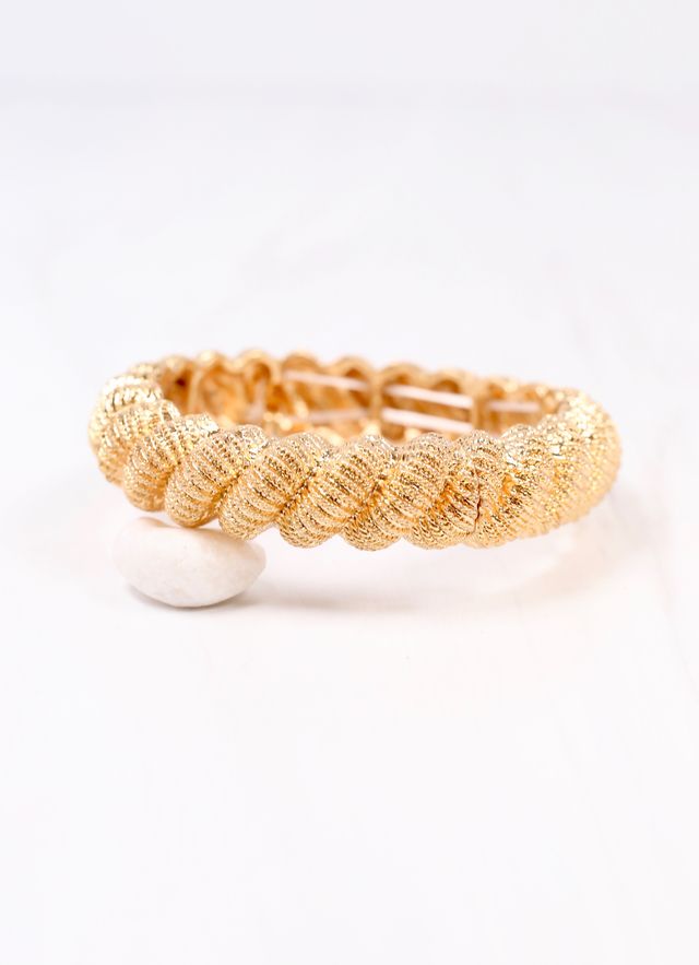 Governor Twisted Stretch Bracelet Gold