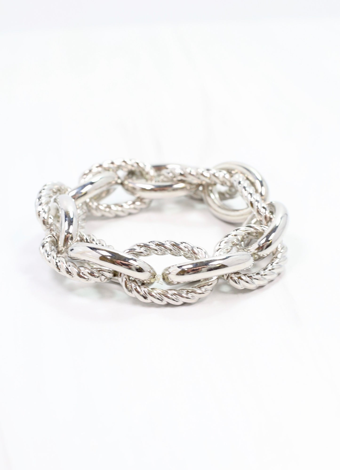 Cates Link Stretch Bracelet SILVER