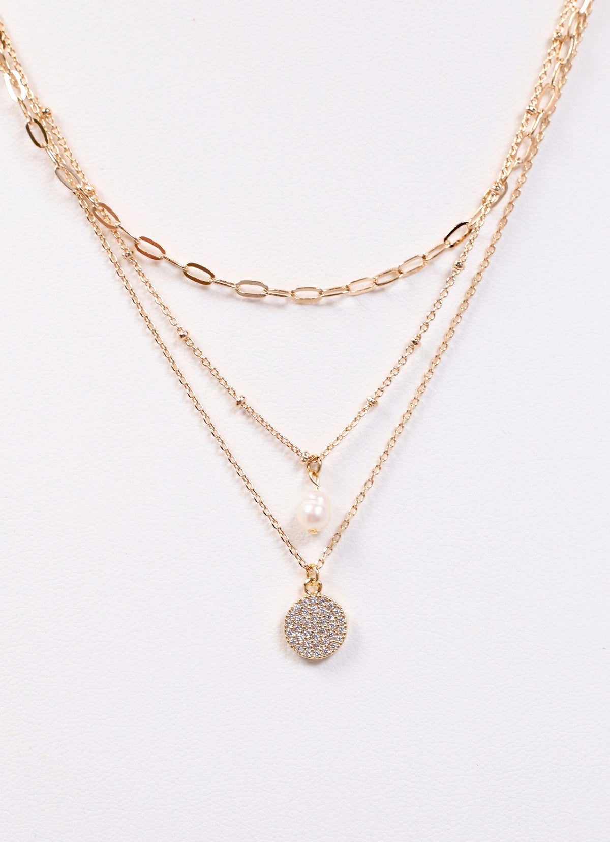 Beautiful Layered Neckalce with Charms GOLD
