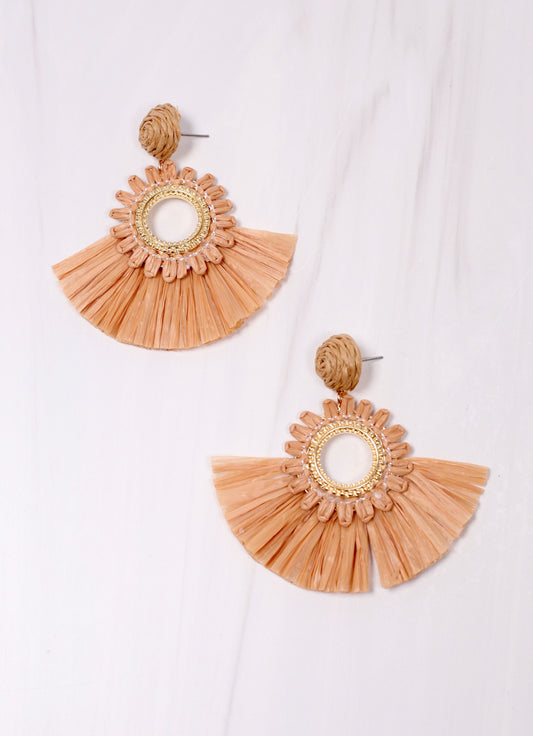 Lackey Raffia Earring NATURAL