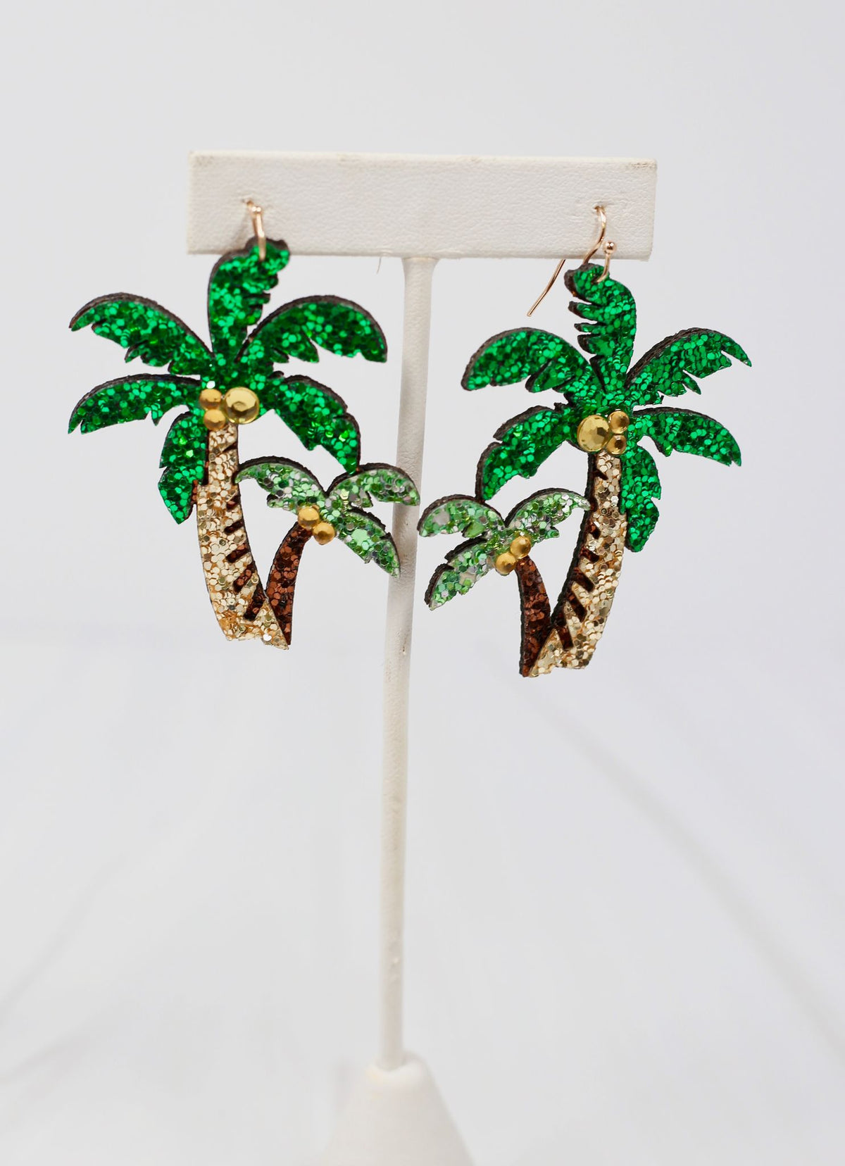 Bahama Breeze Palm Tree Earring GREEN