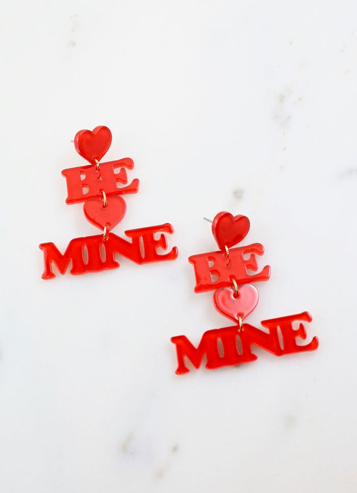 Be Mine Earring RED