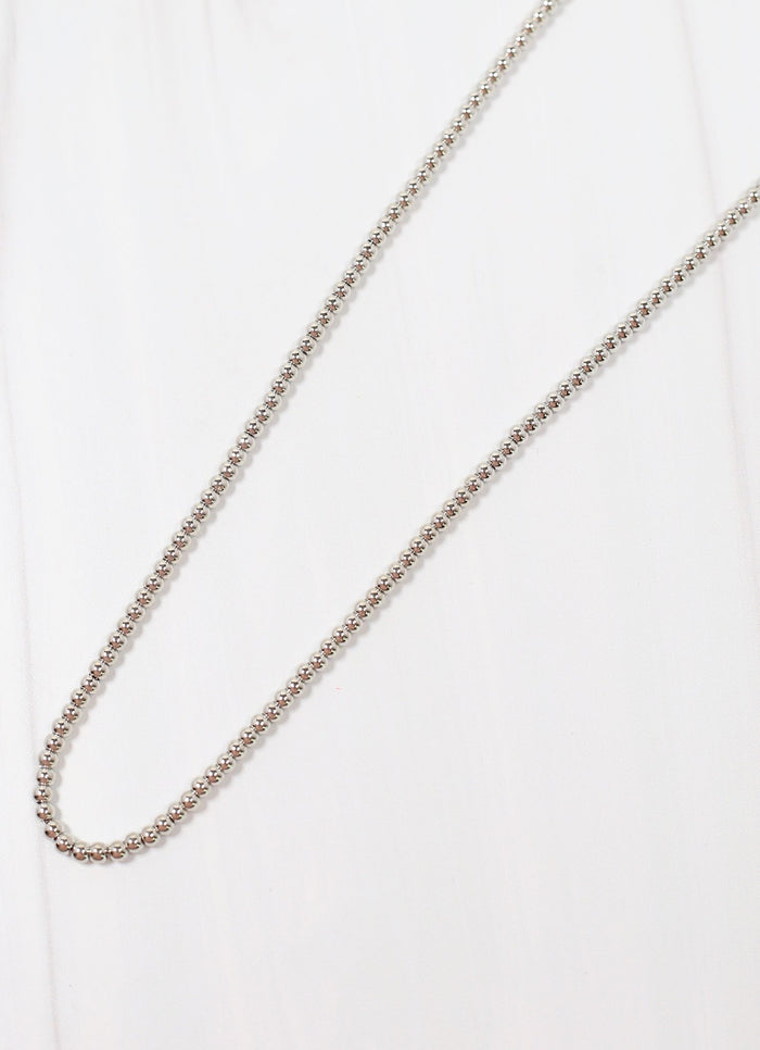 Woodruffe Ball Necklace SILVER
