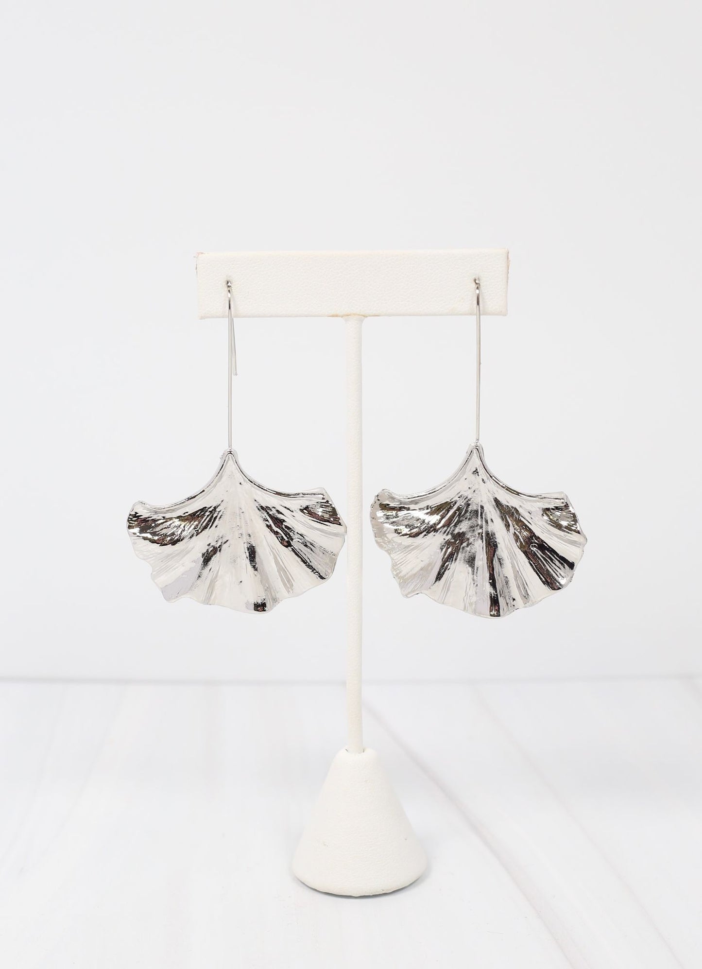 Ginkgo Threader Drop Earring SILVER