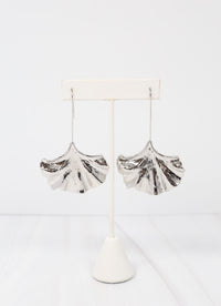 Ginkgo Threader Drop Earring SILVER