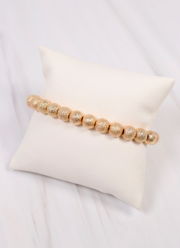 Beekman Textured Ball Bracelet GOLD