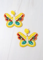 Boyle Butterfly Embellished Earring YELLOW