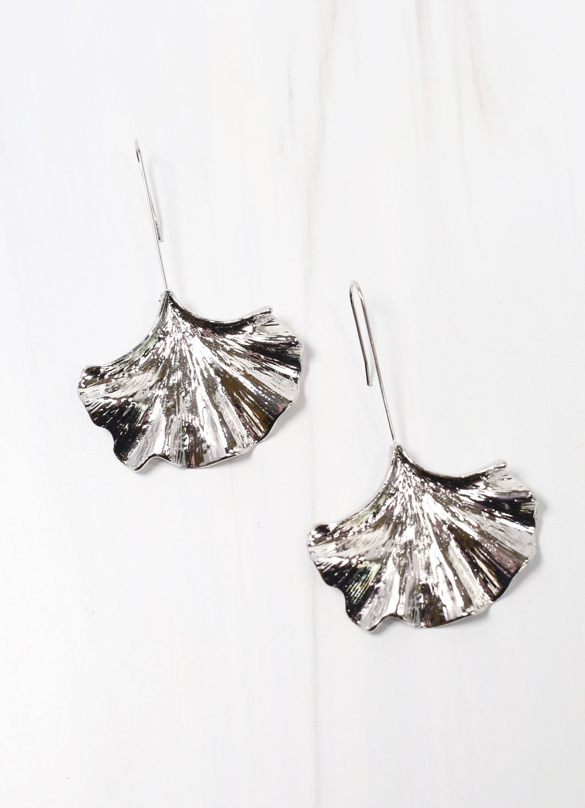 Ginkgo Threader Drop Earring SILVER